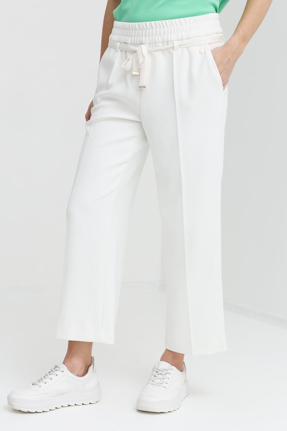 Брюки Marc Cain белые с поясом
