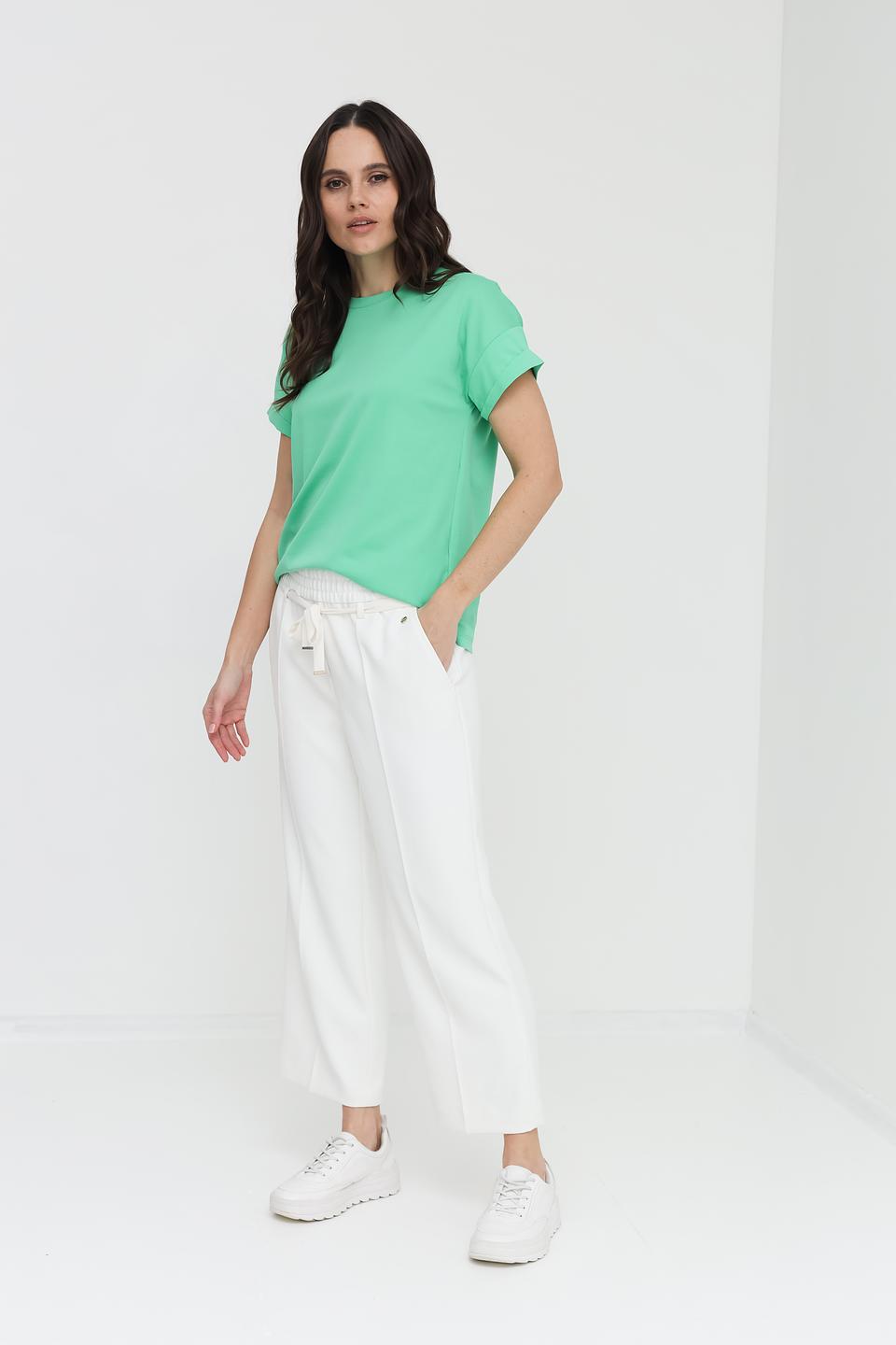 Брюки Marc Cain белые с поясом