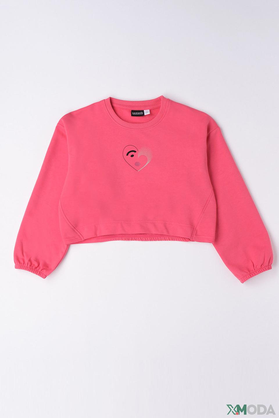 Джемпер Sarabanda дев. с сердцем розовый