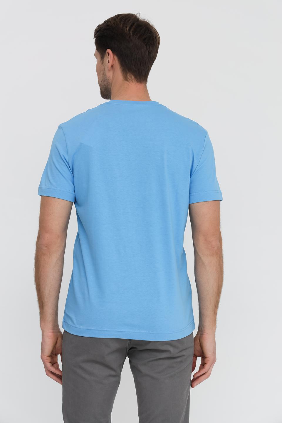 Футболка Tom Tailor с принтом голубая