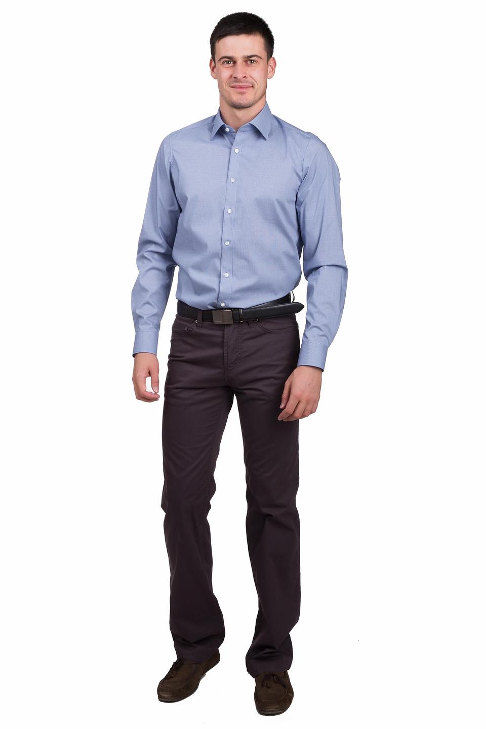 Рубашка Olymp Slim Fit голубая