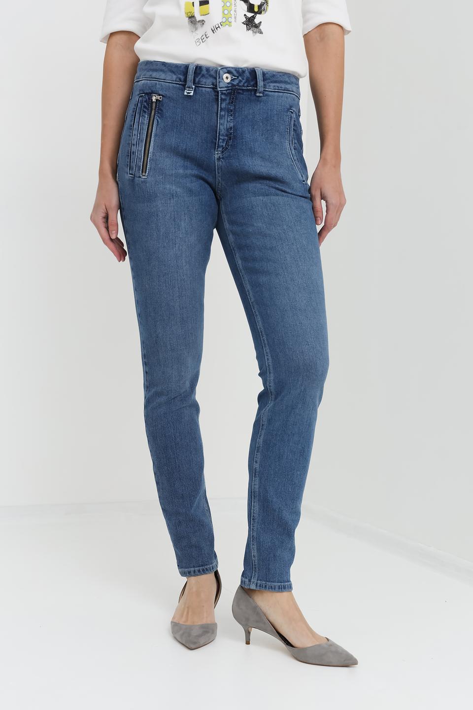 Джинсы с карманами Marc Aurel синие