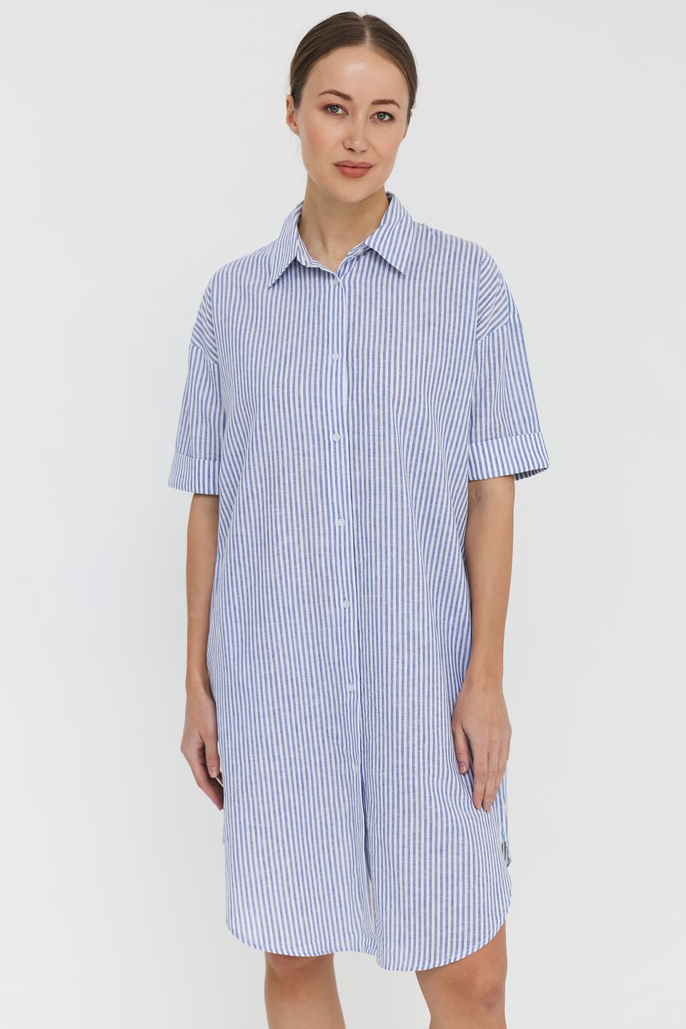 Платье-рубашка UNQ в полоску