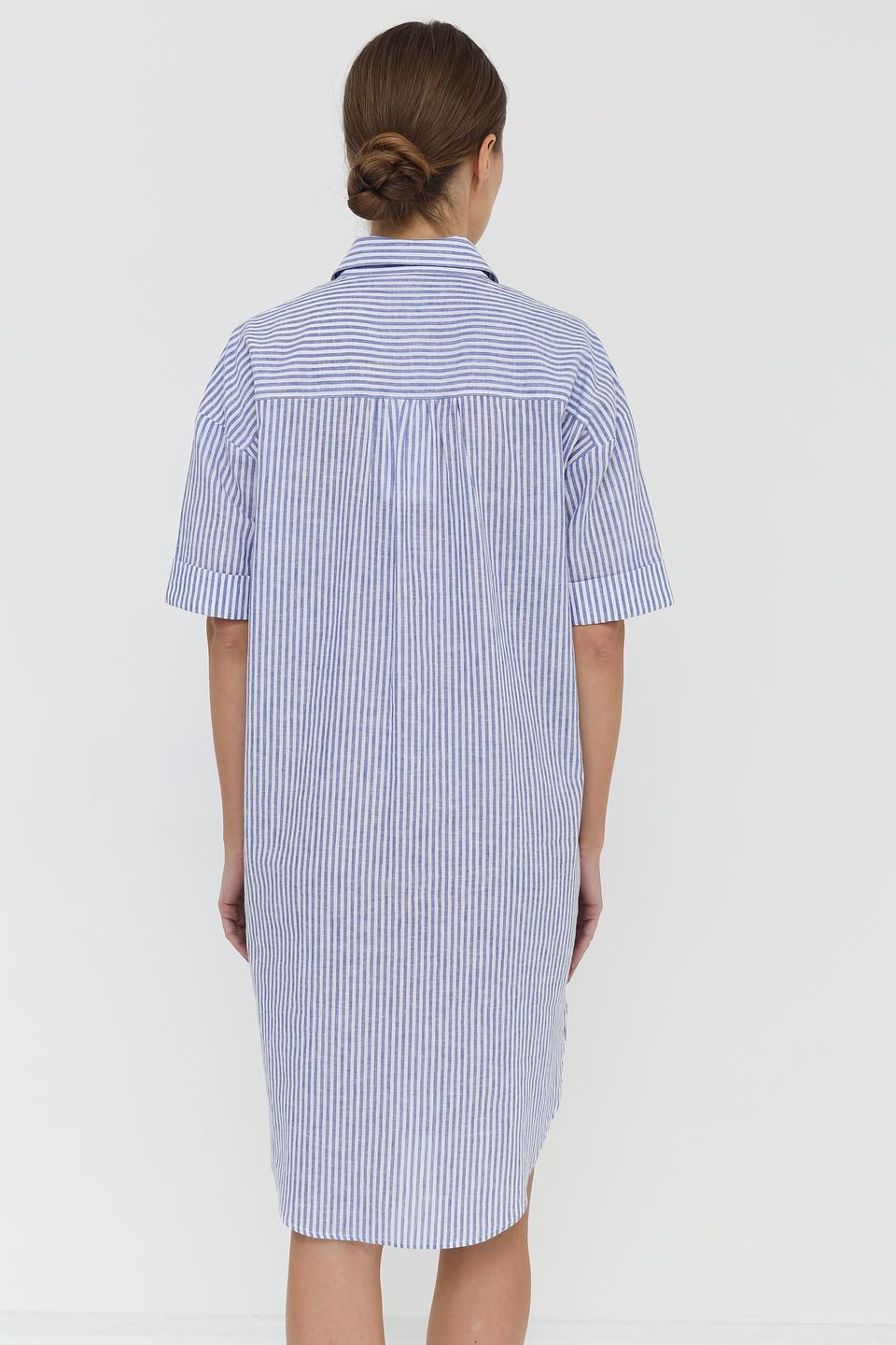 Платье-рубашка UNQ в полоску