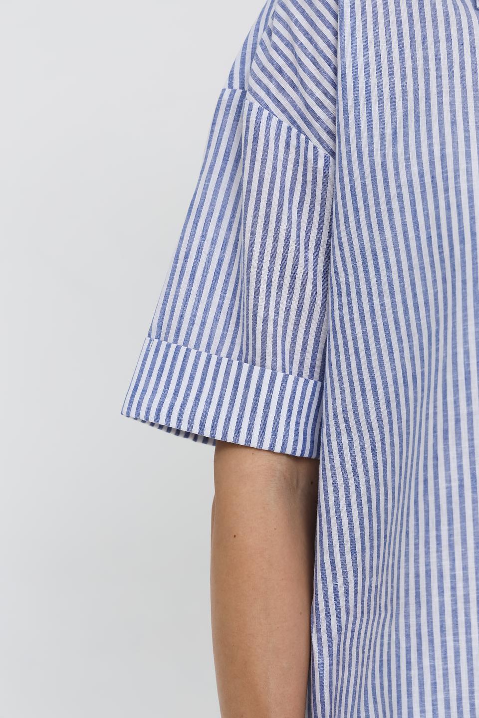 Платье-рубашка UNQ в полоску