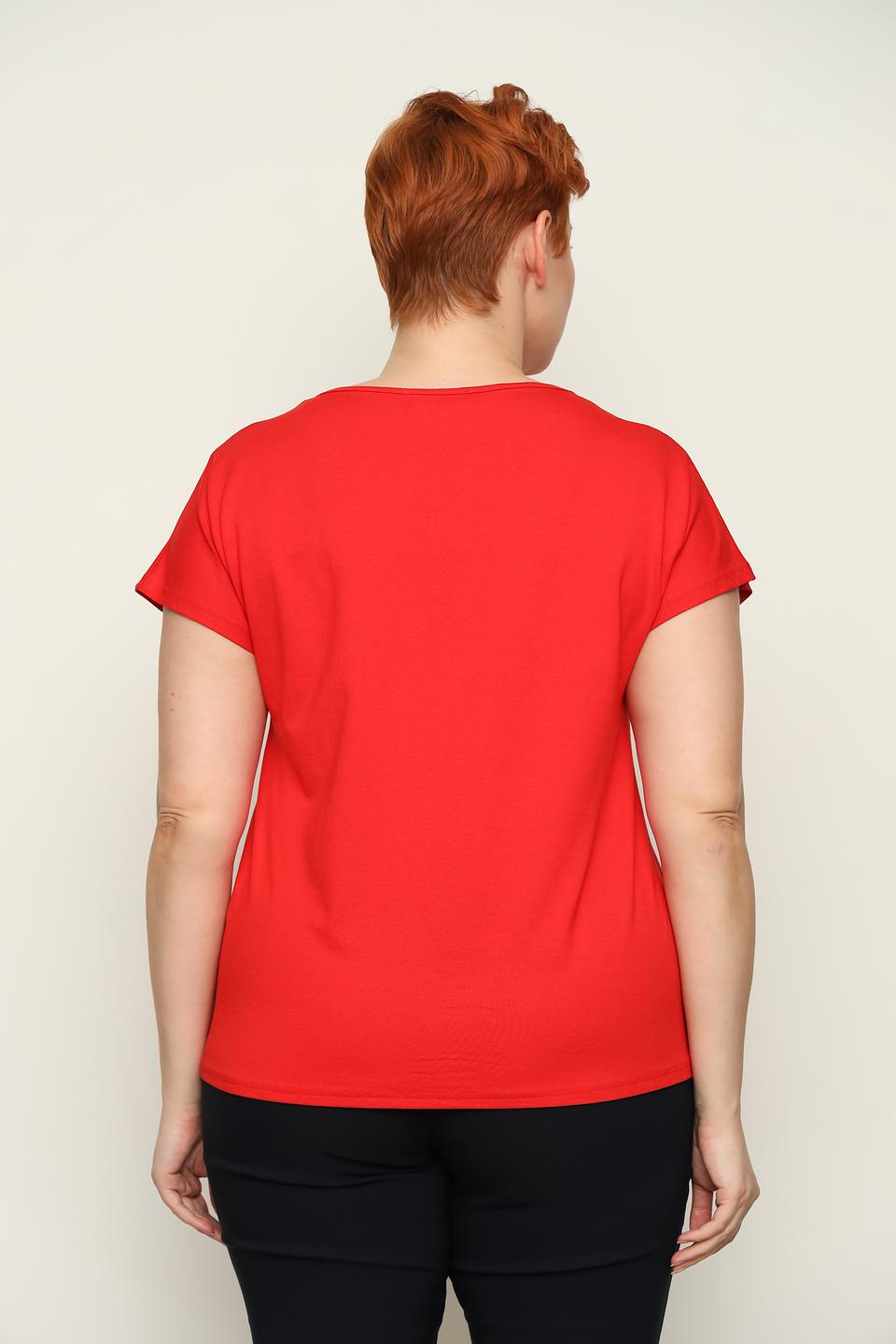 Блуза Doris Streich асимметричный крой красный