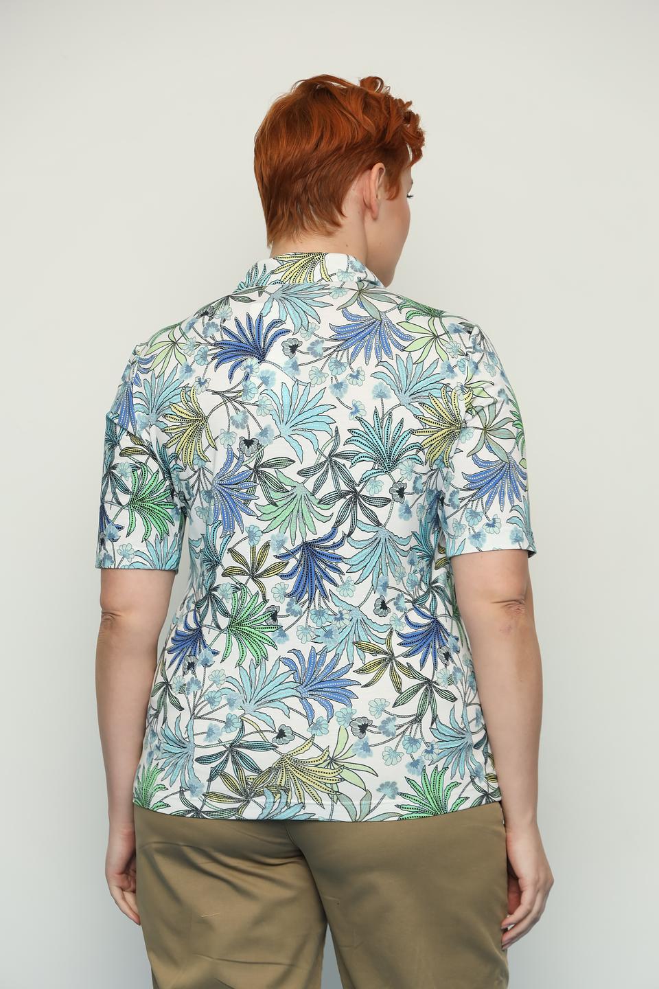 Блуза Erfo с тропическим принтом