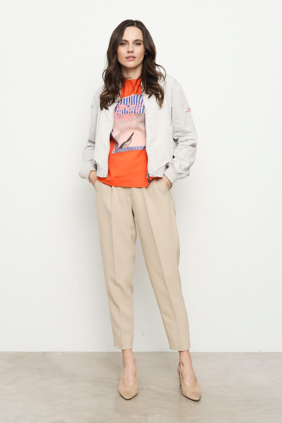 Куртка Frieda and Freddies бомбер бежевая