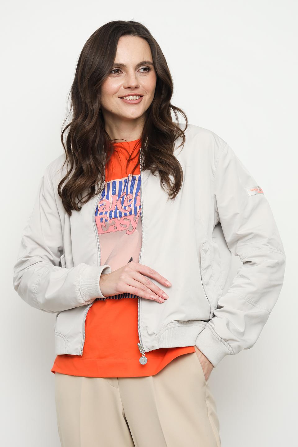 Куртка Frieda and Freddies бомбер бежевая