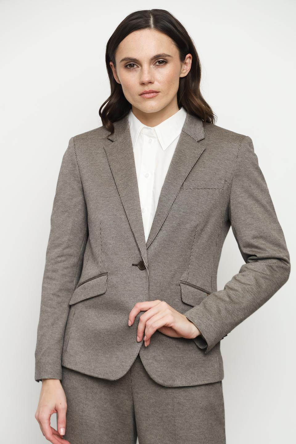 Жакет Cinque в клетку серый