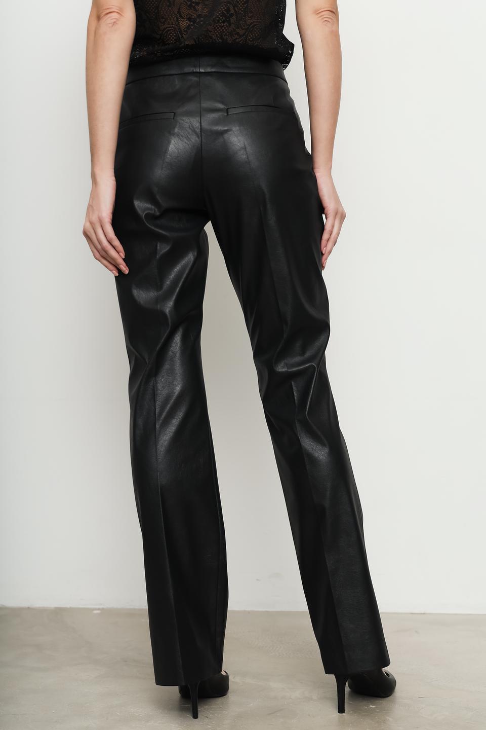 Брюки Cinque из экокожи чёрные