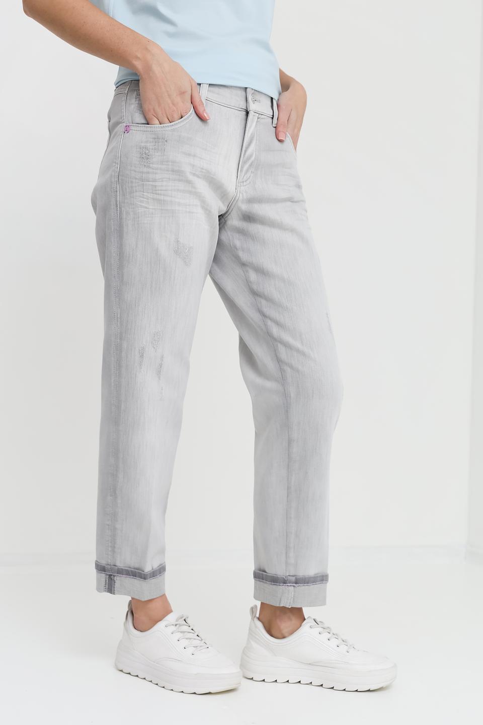 Джинсы Angels серые с потертостями