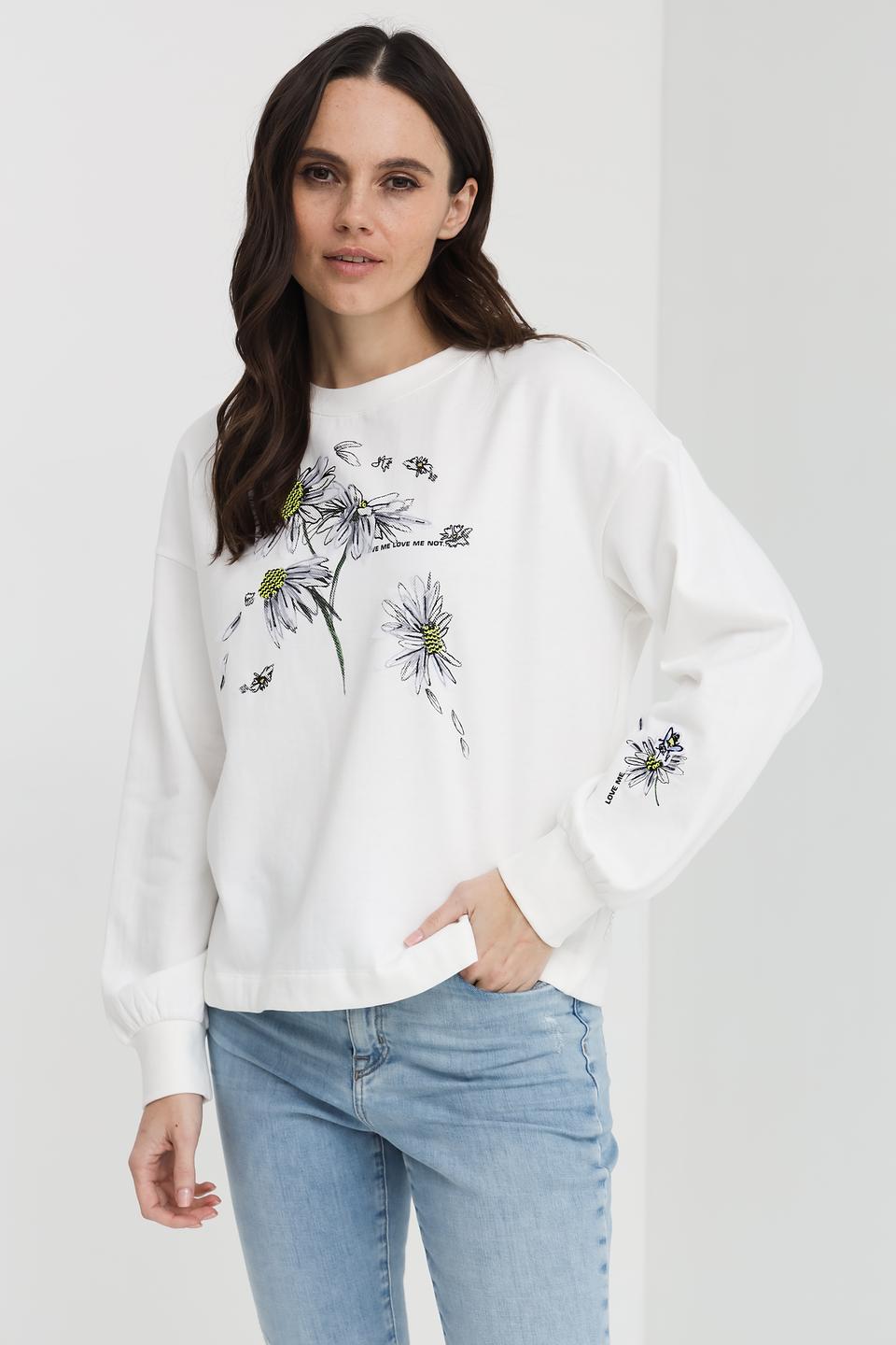 Толстовка Marc Cain с ромашками
