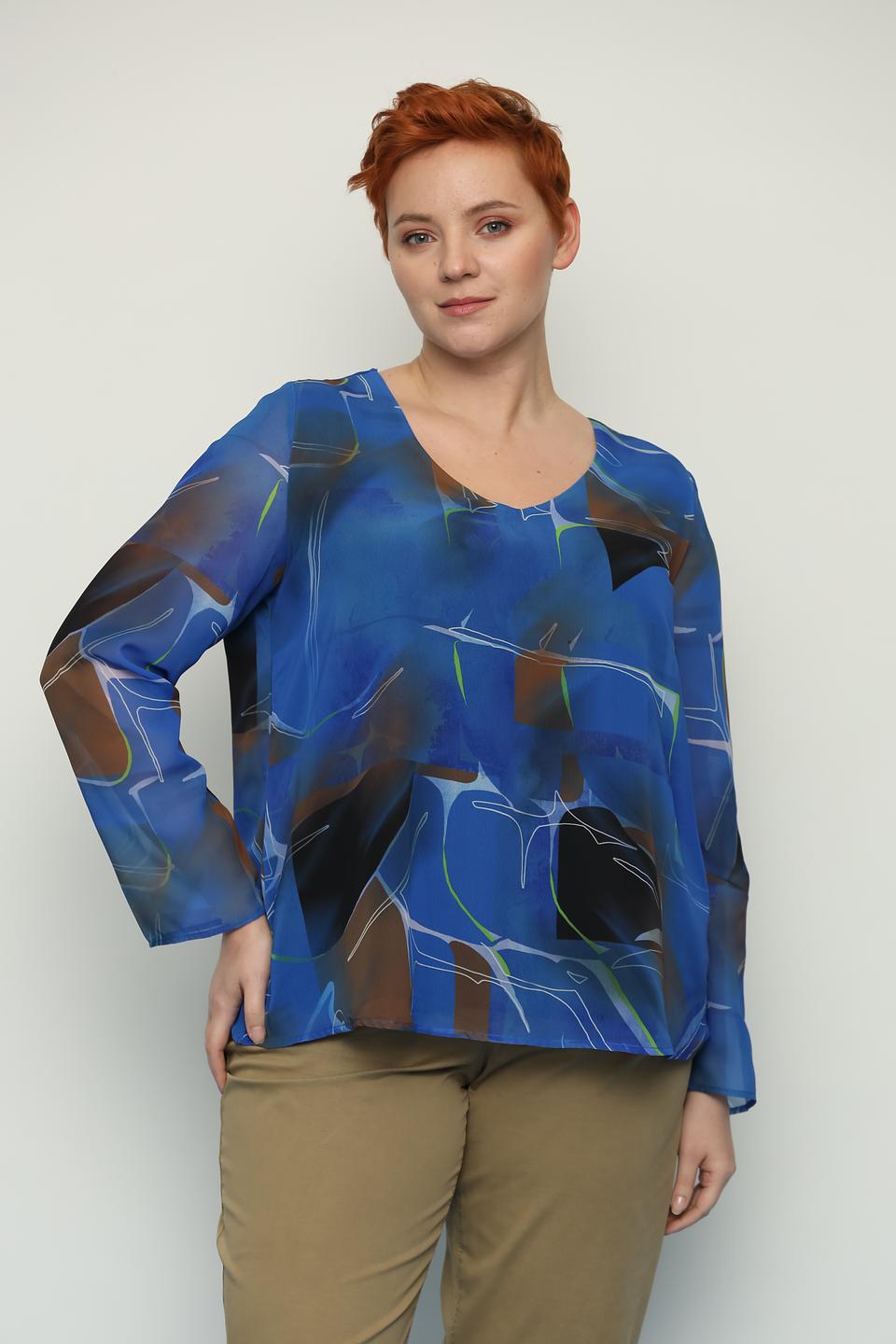Блуза Samoon с абстрактным принтом