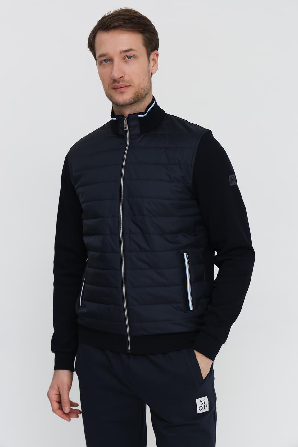 Кардиган Bugatti стеганый темно-синий