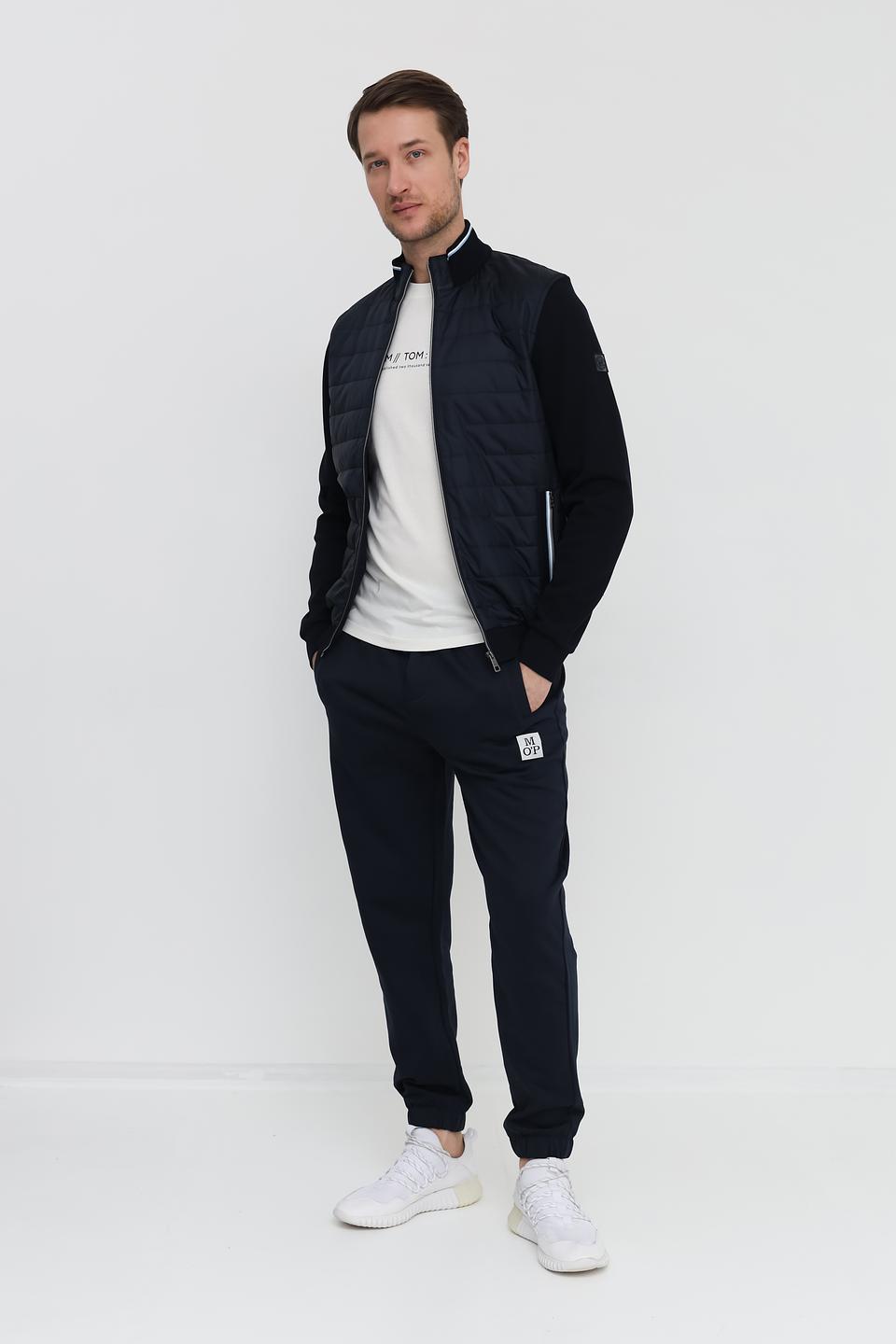 Кардиган Bugatti стеганый темно-синий