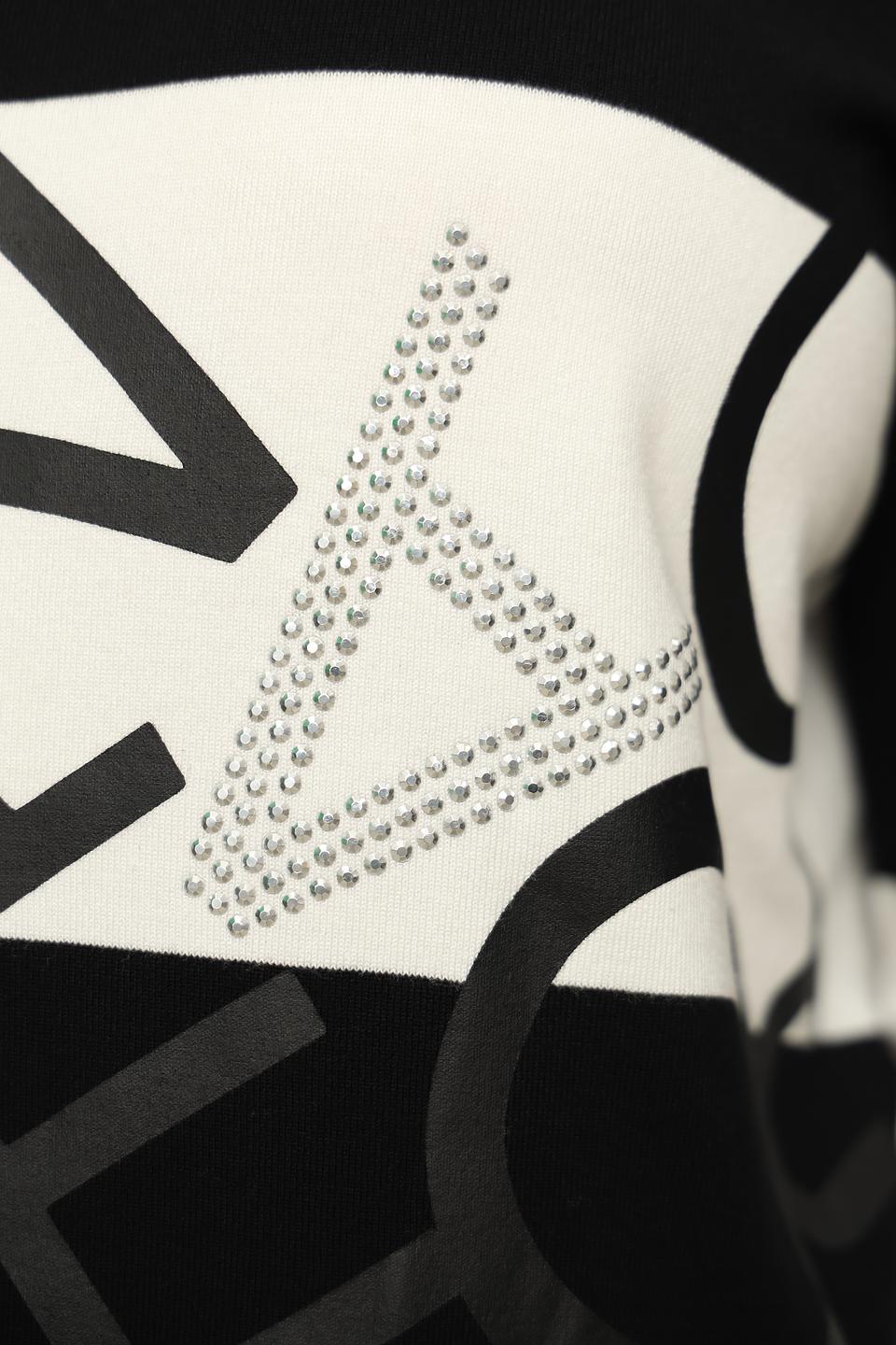 Пуловер Via Appia DUE черно-белый