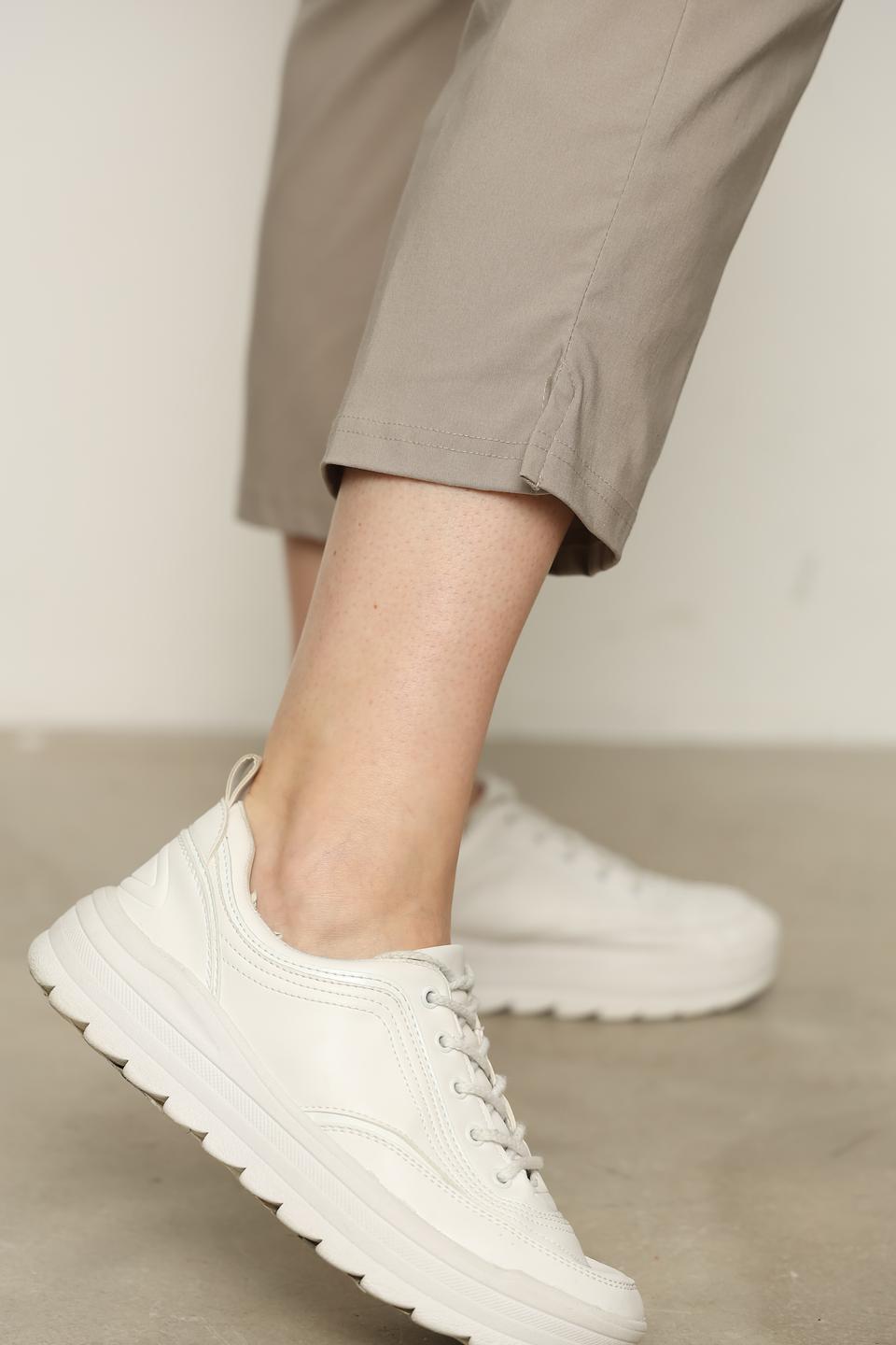 Брюки кюлоты Doris Streich бежевые