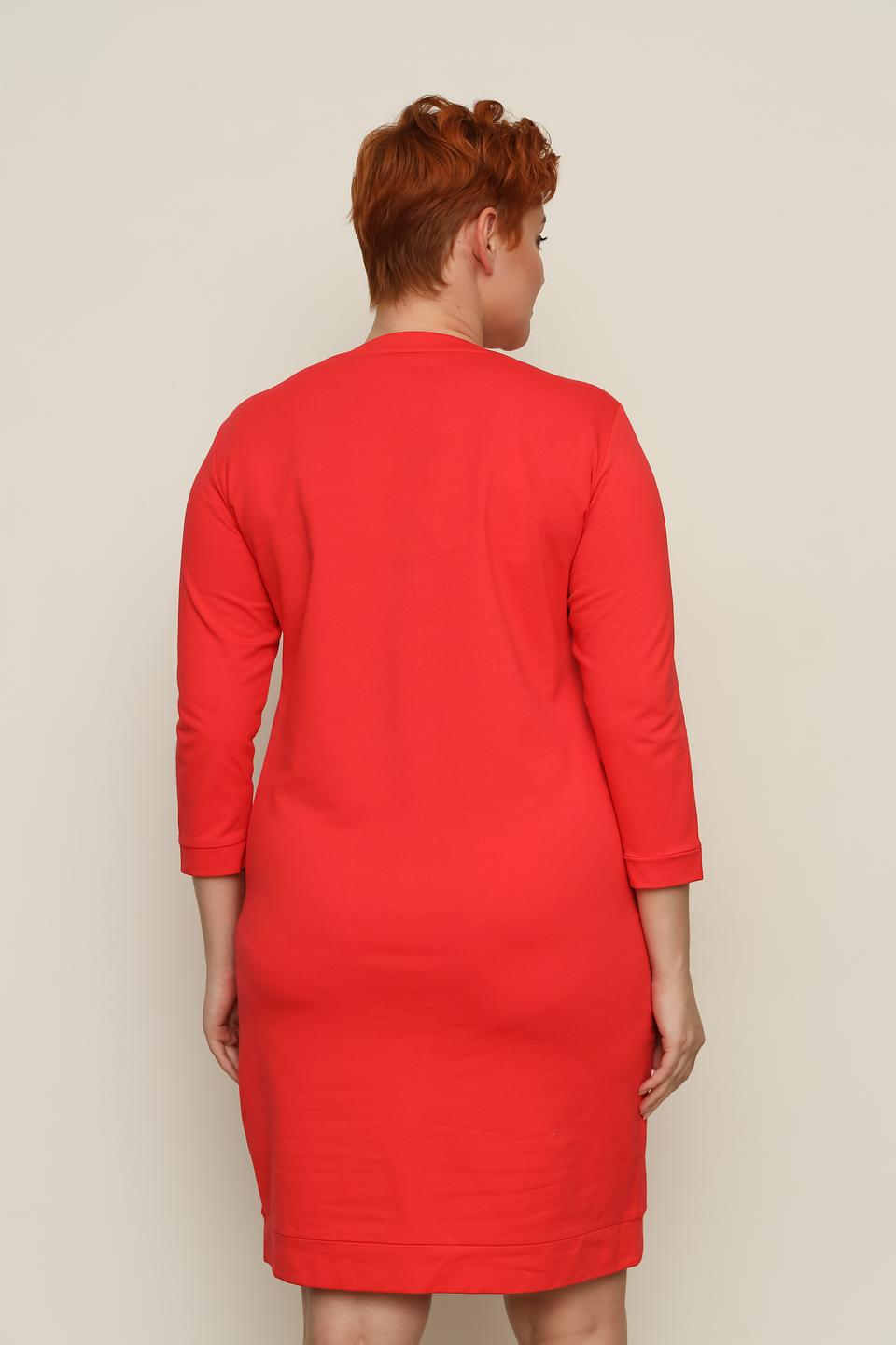 Платье Thomas Rabe алое с логотипом