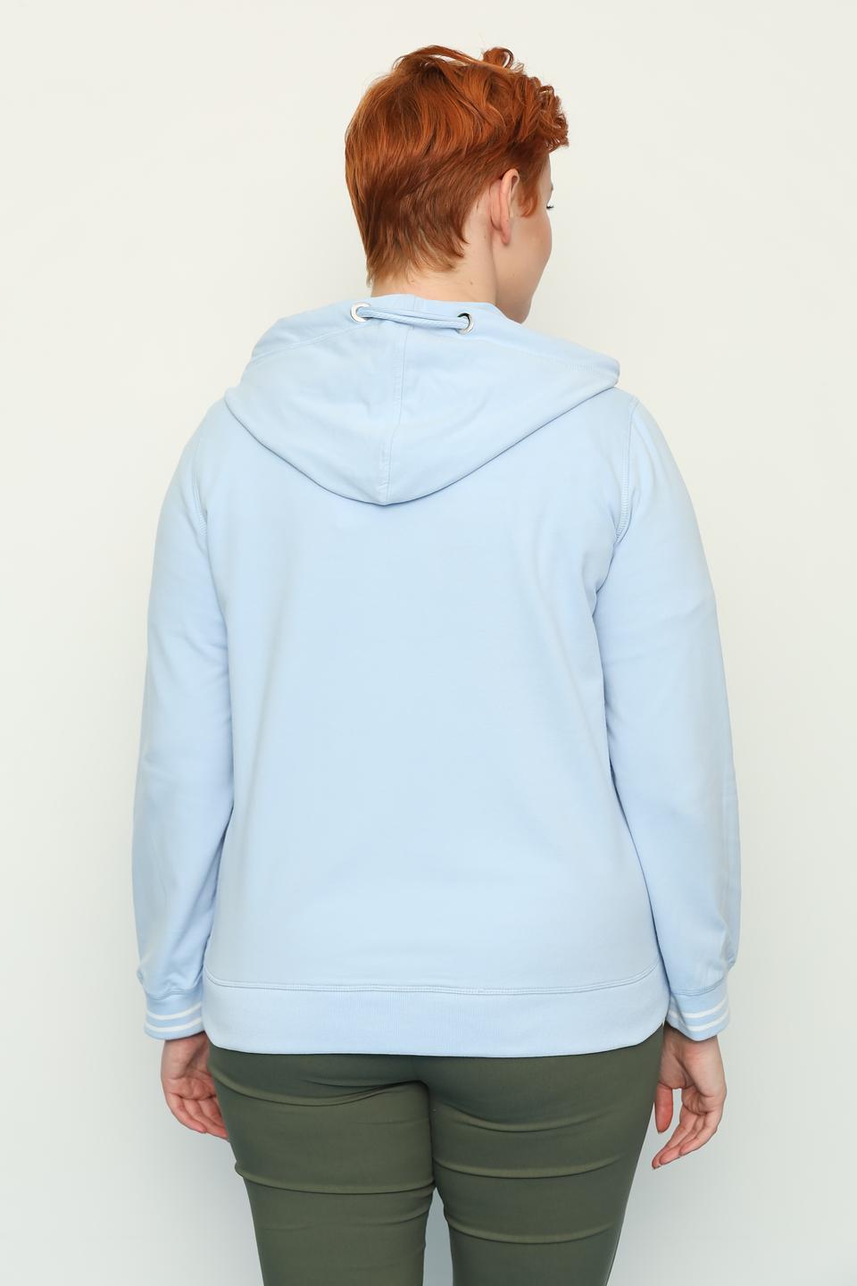 Жакет Via Appia голубой с капюшоном