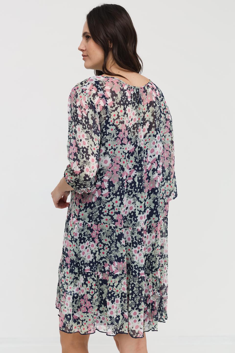 Платье Pezzo с цветочным принтом