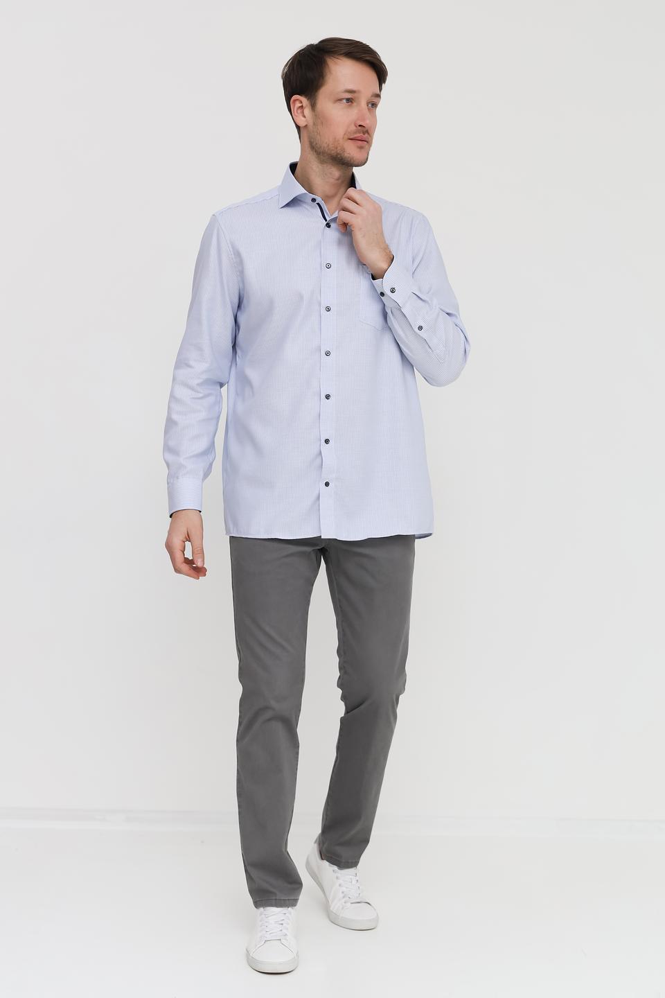 Рубашка Casa Moda в полоску голубая