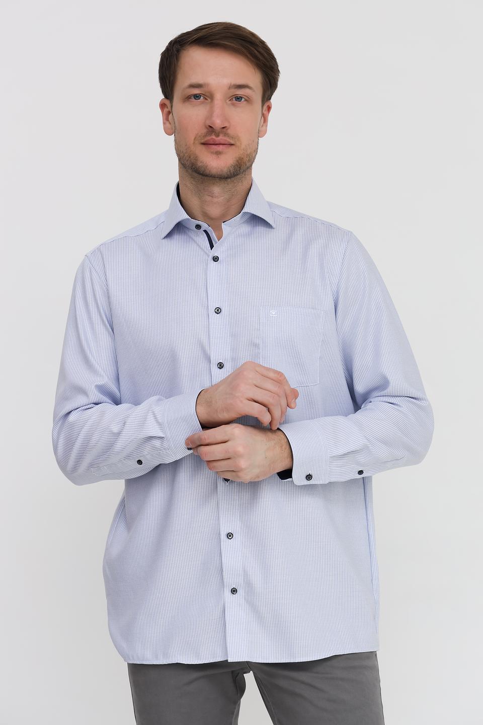 Рубашка Casa Moda в полоску голубая