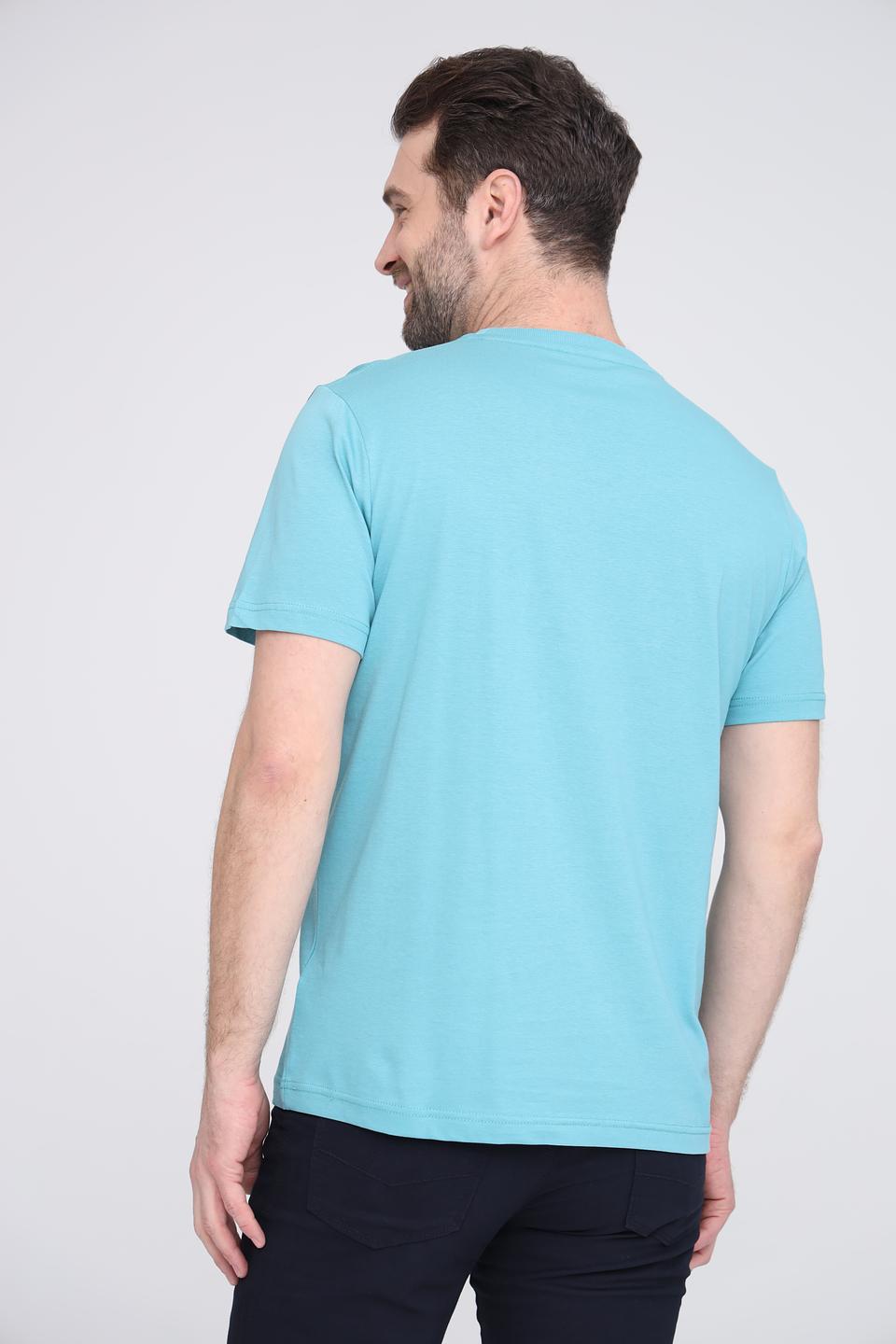 Футболка Lerros бирюзовая с принтом