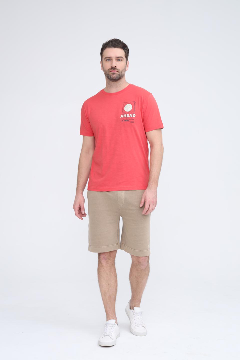 Футболка Lerros с принтом терракотовый