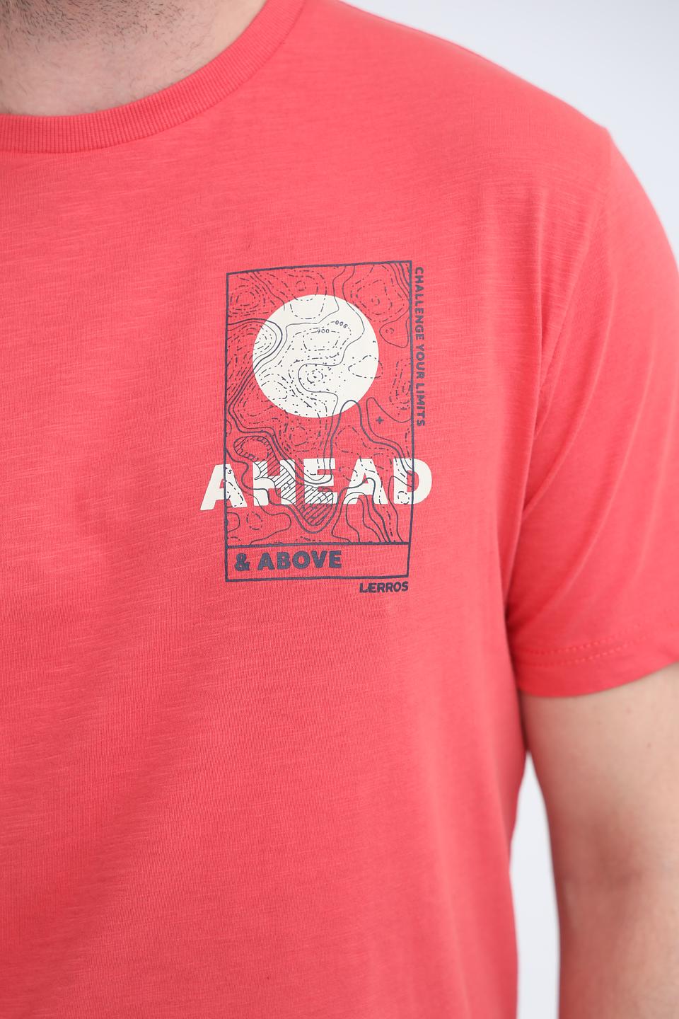 Футболка Lerros с принтом терракотовый