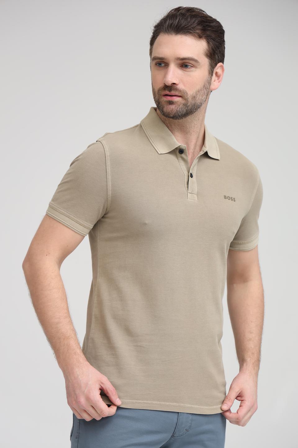 Поло Boss Orange бежевое