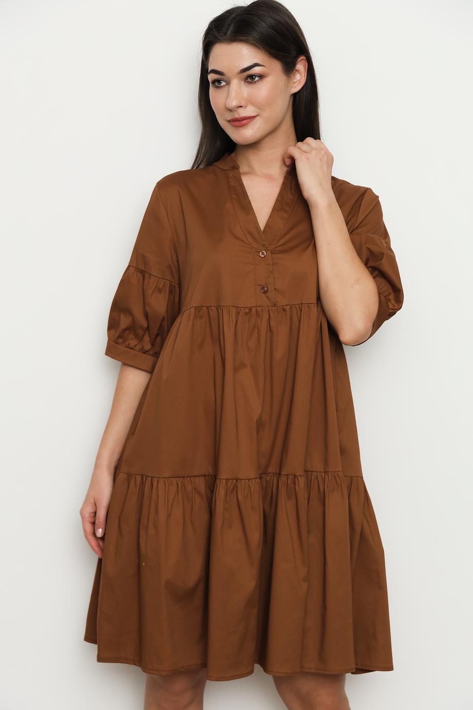 Платье Villa Reale коричневое