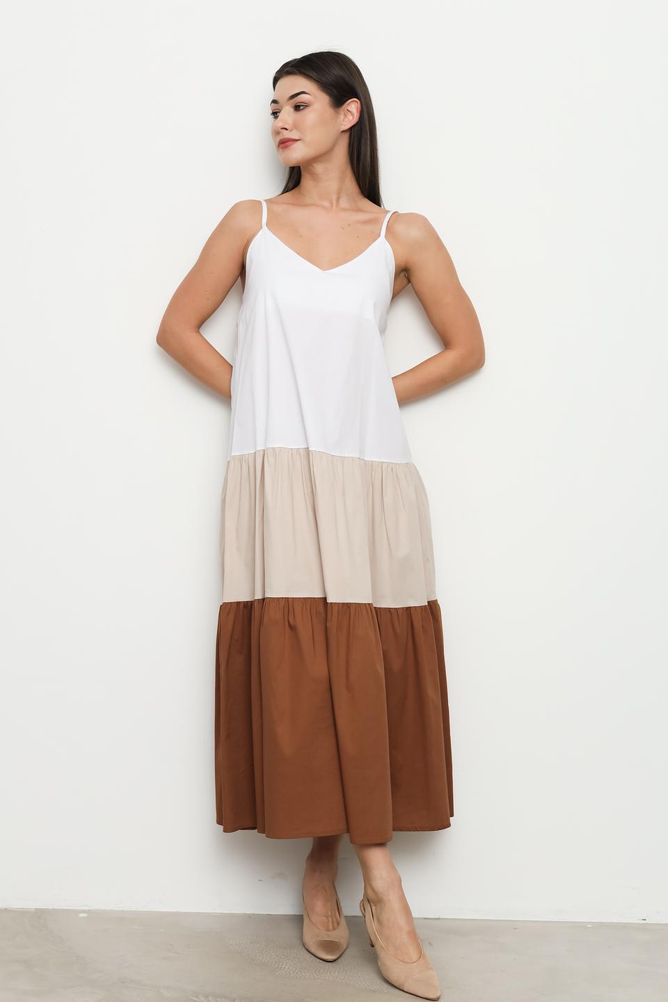 Платье Villa Reale на бретелях, мультиколор