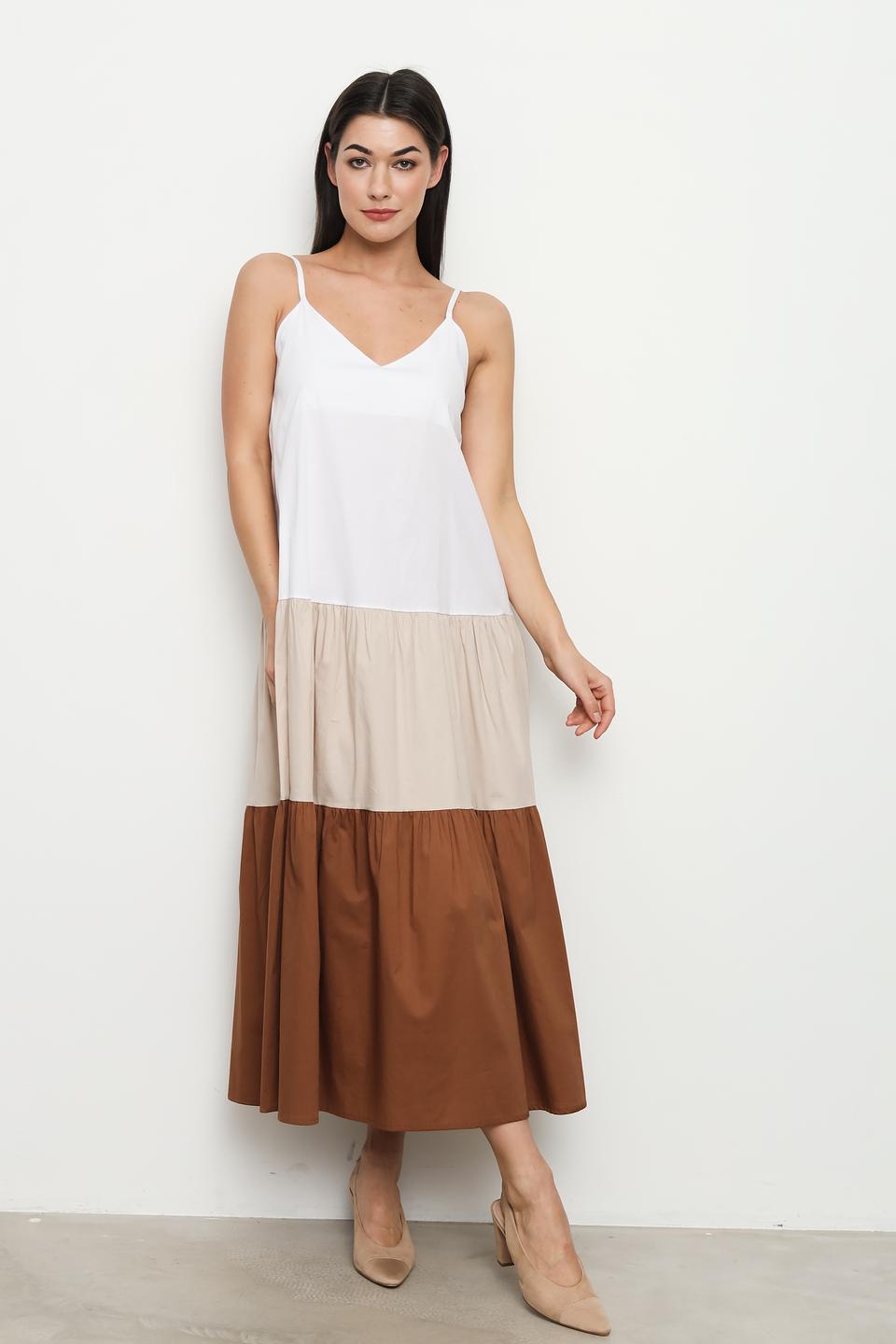 Платье Villa Reale на бретелях, мультиколор