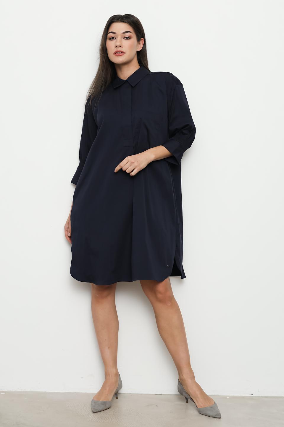 Платье рубашка Bugatti тёмно-синее