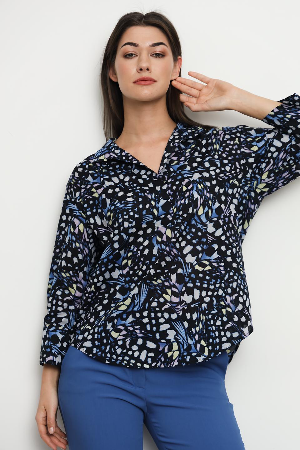 Блуза Gerry Weber EDITION с принтом чёрная