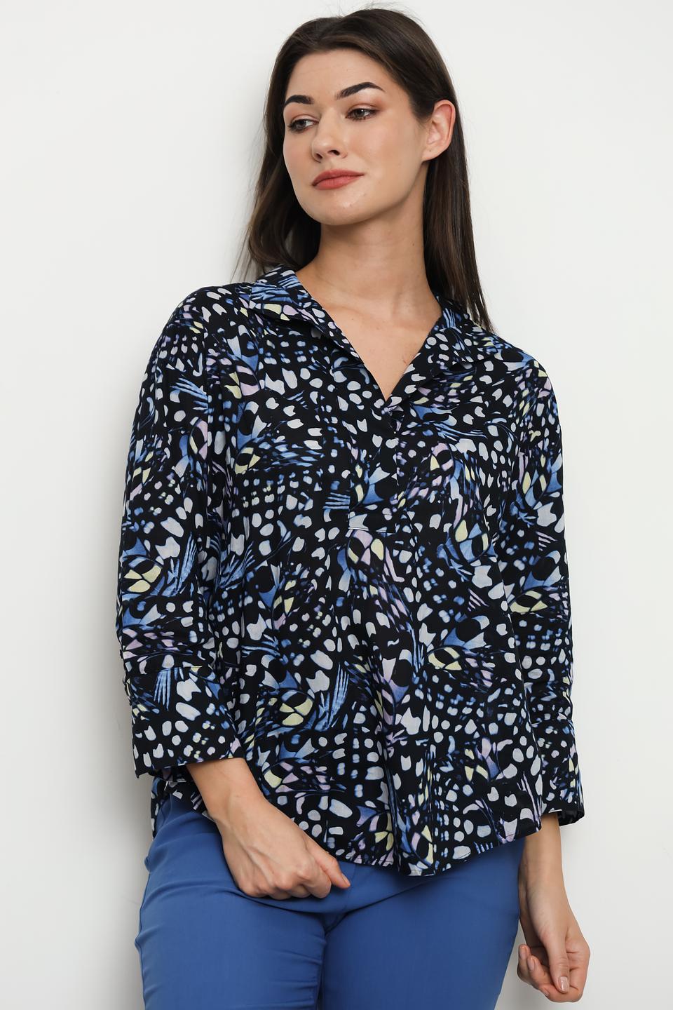 Блуза Gerry Weber EDITION с принтом чёрная