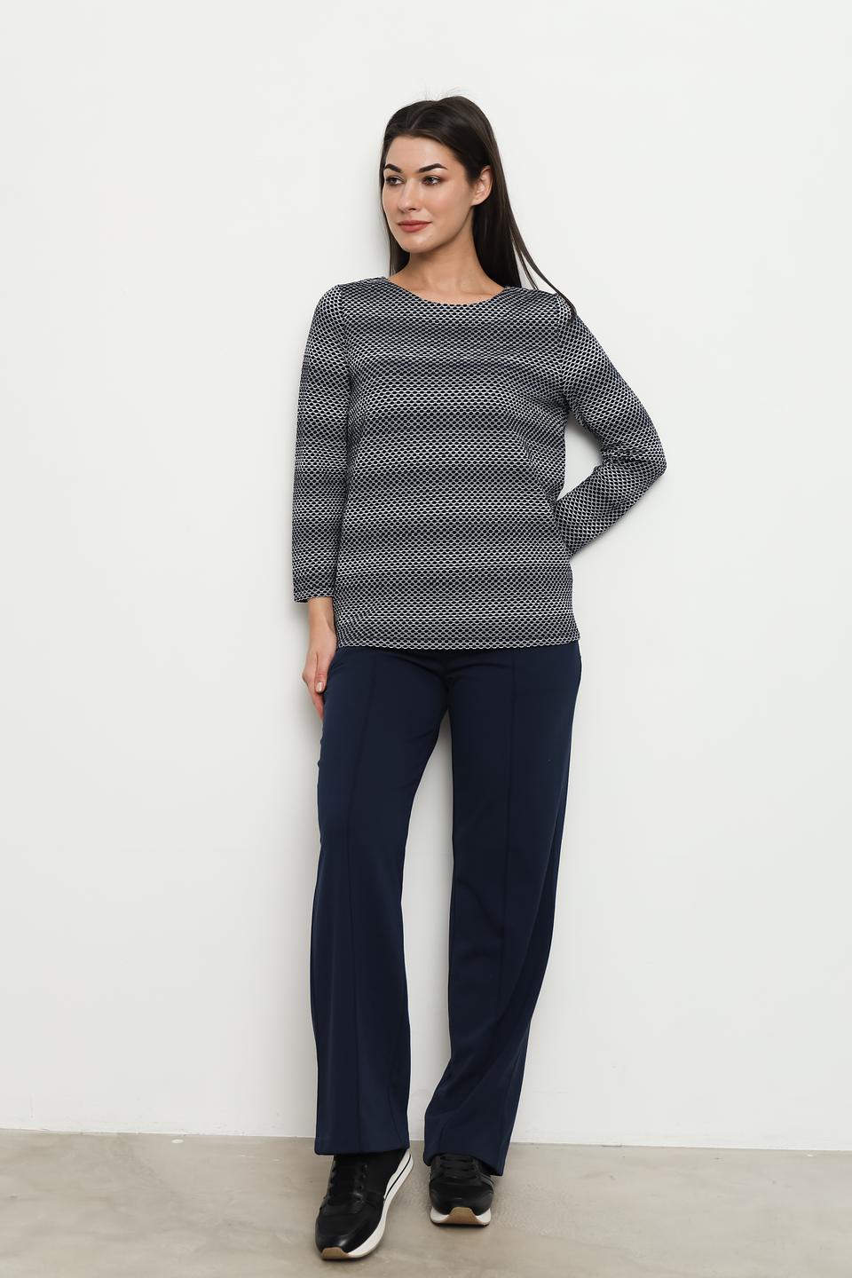 Пуловер Gerry Weber EDITION синий с принтом