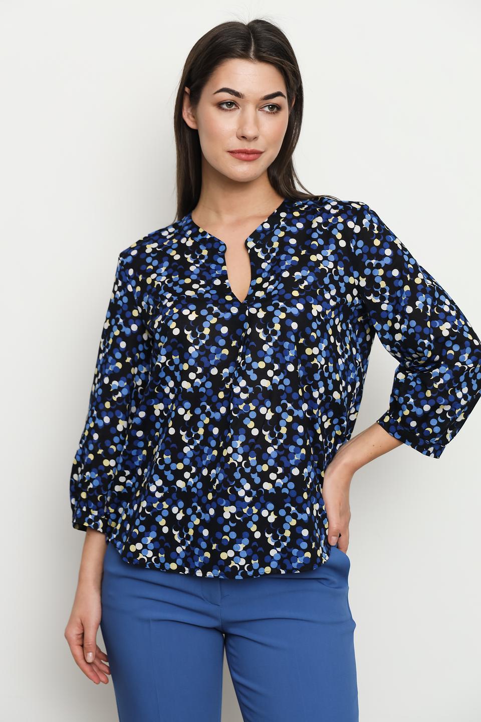 Блуза Gerry Weber с горохом чёрная