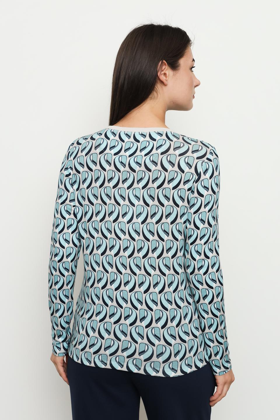 Пуловер Lecomte с принтом