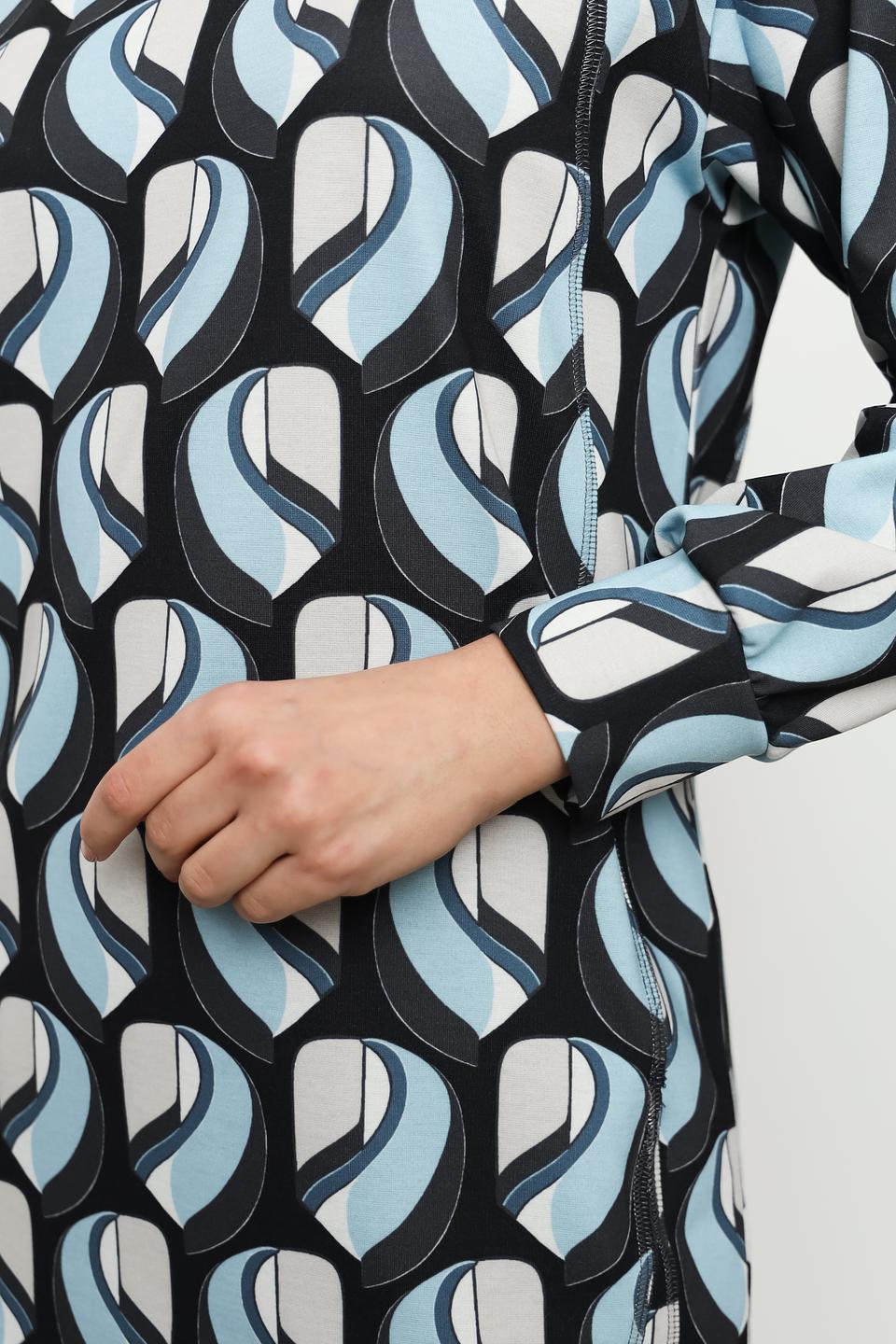 Платье Lecomte с геометрическим принтом