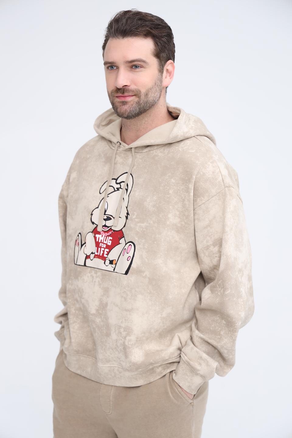 Худи Guess муж. с принтом