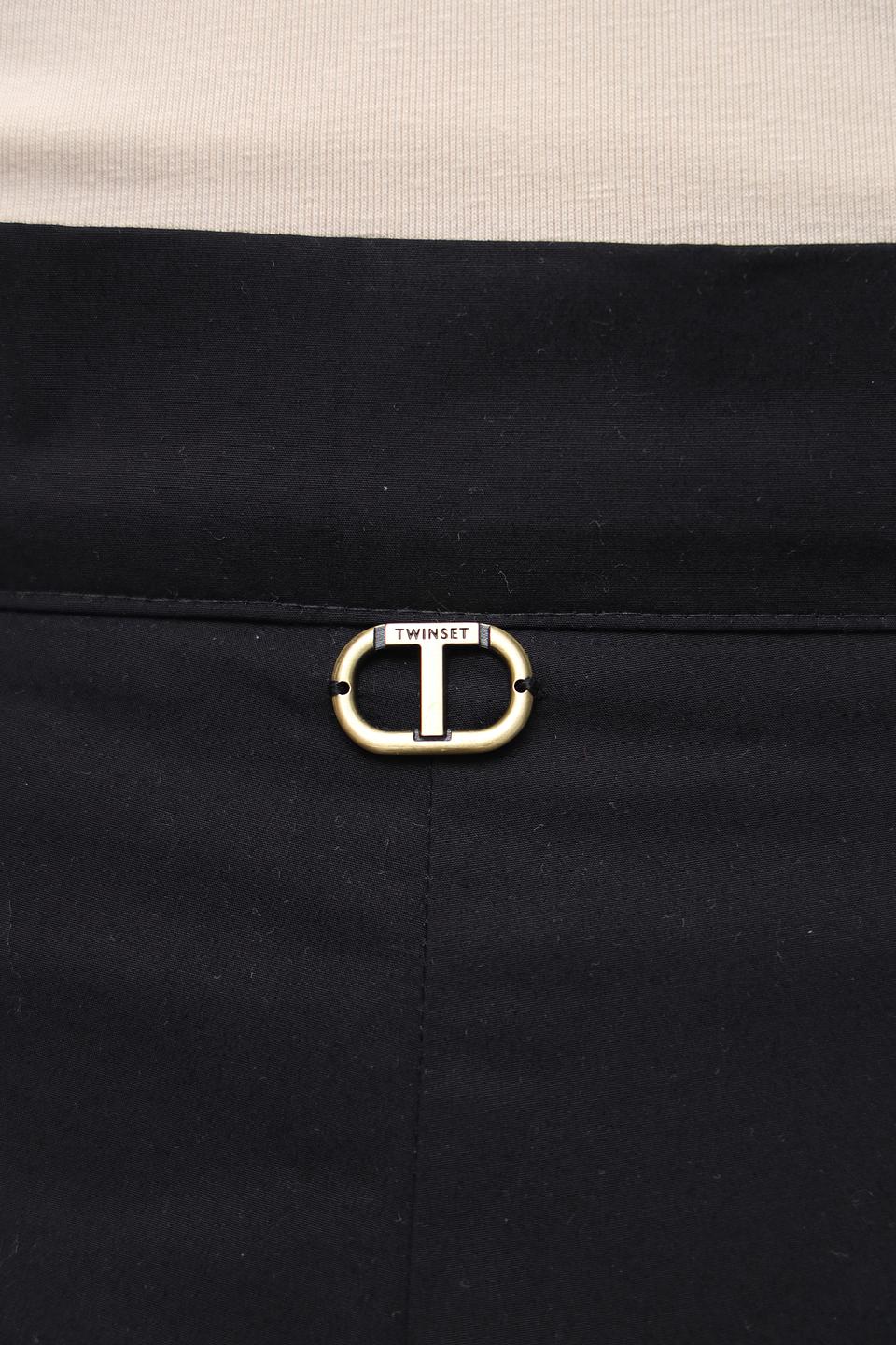 Брюки Twin Set чёрные прямые