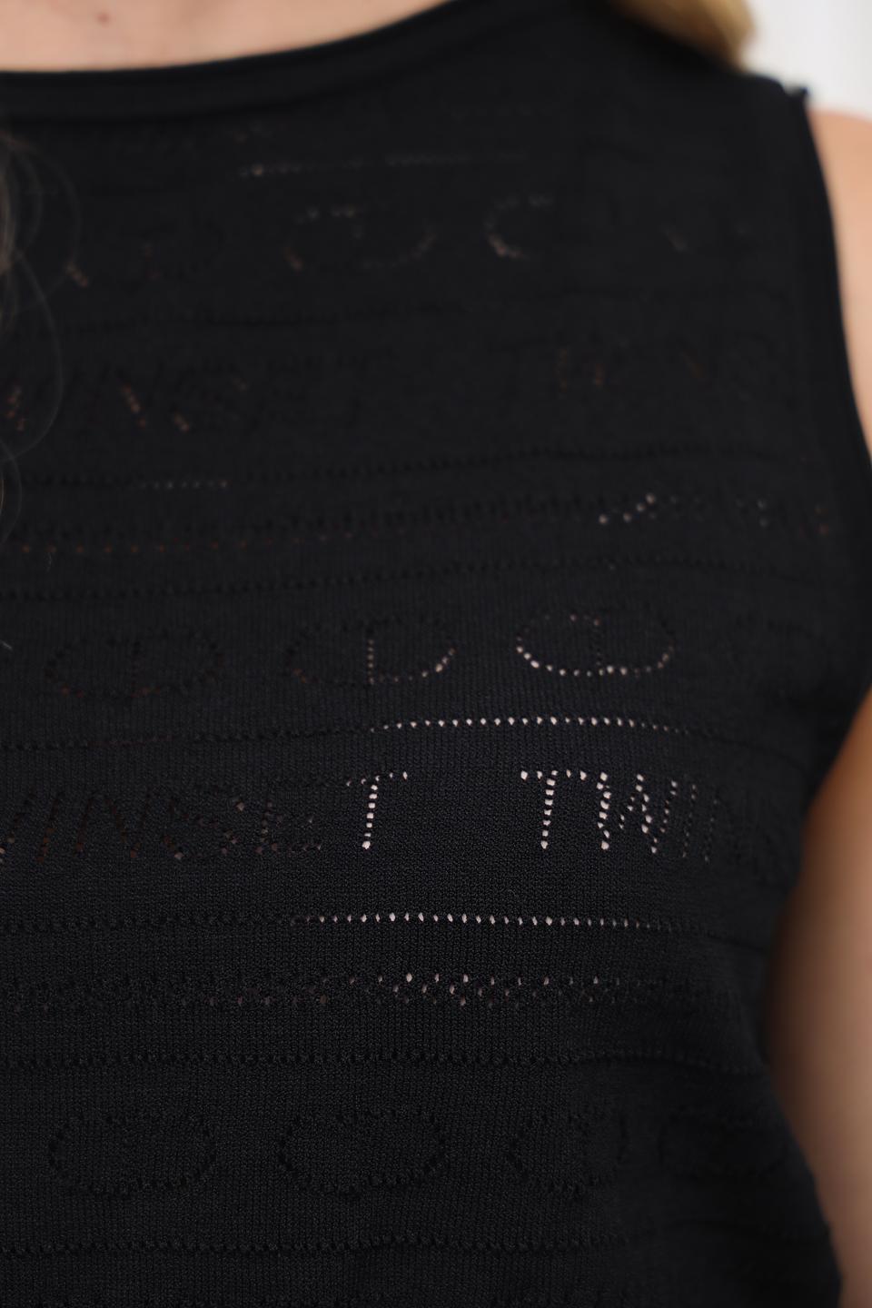 Топ Twin Set жен. чёрный