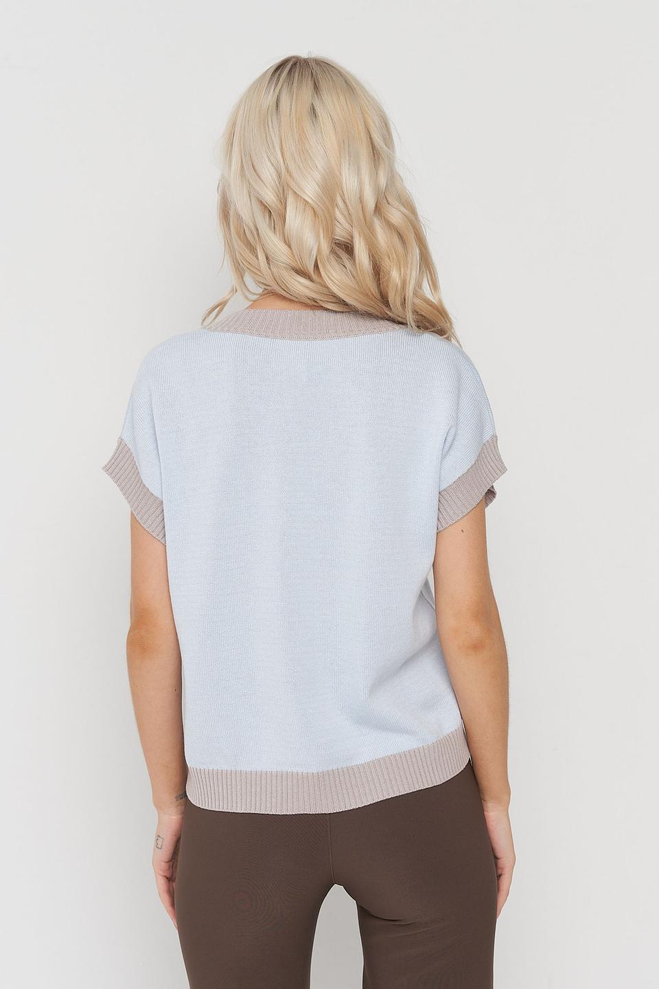 Джемпер BE YOU с узором голубой