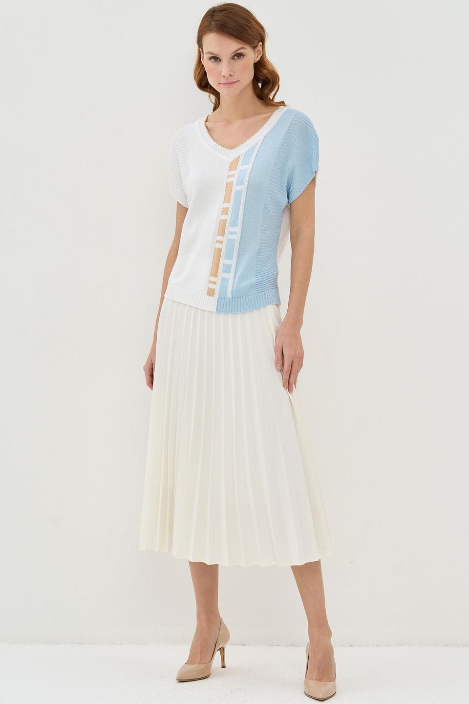 Джемпер BE YOU с полосками голубой