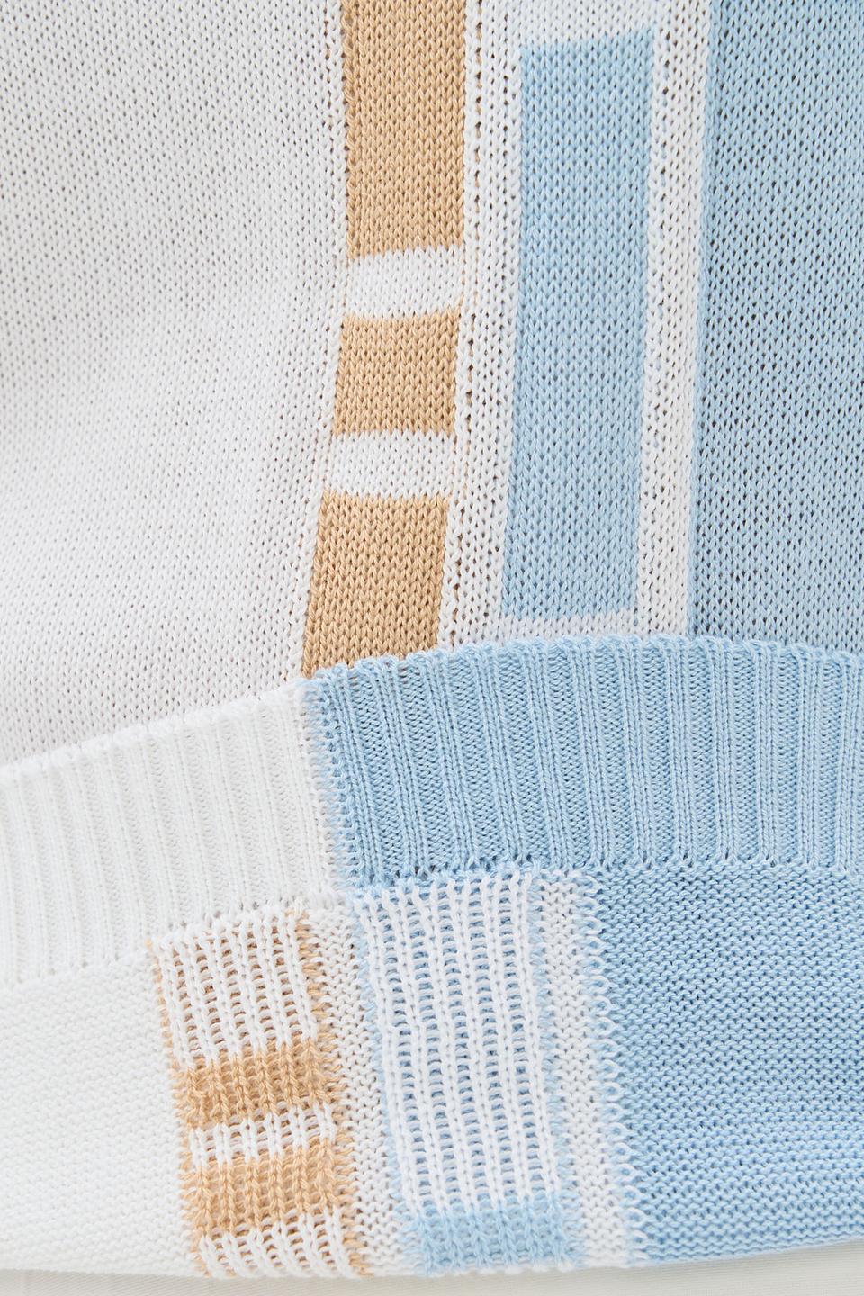 Джемпер BE YOU с полосками голубой