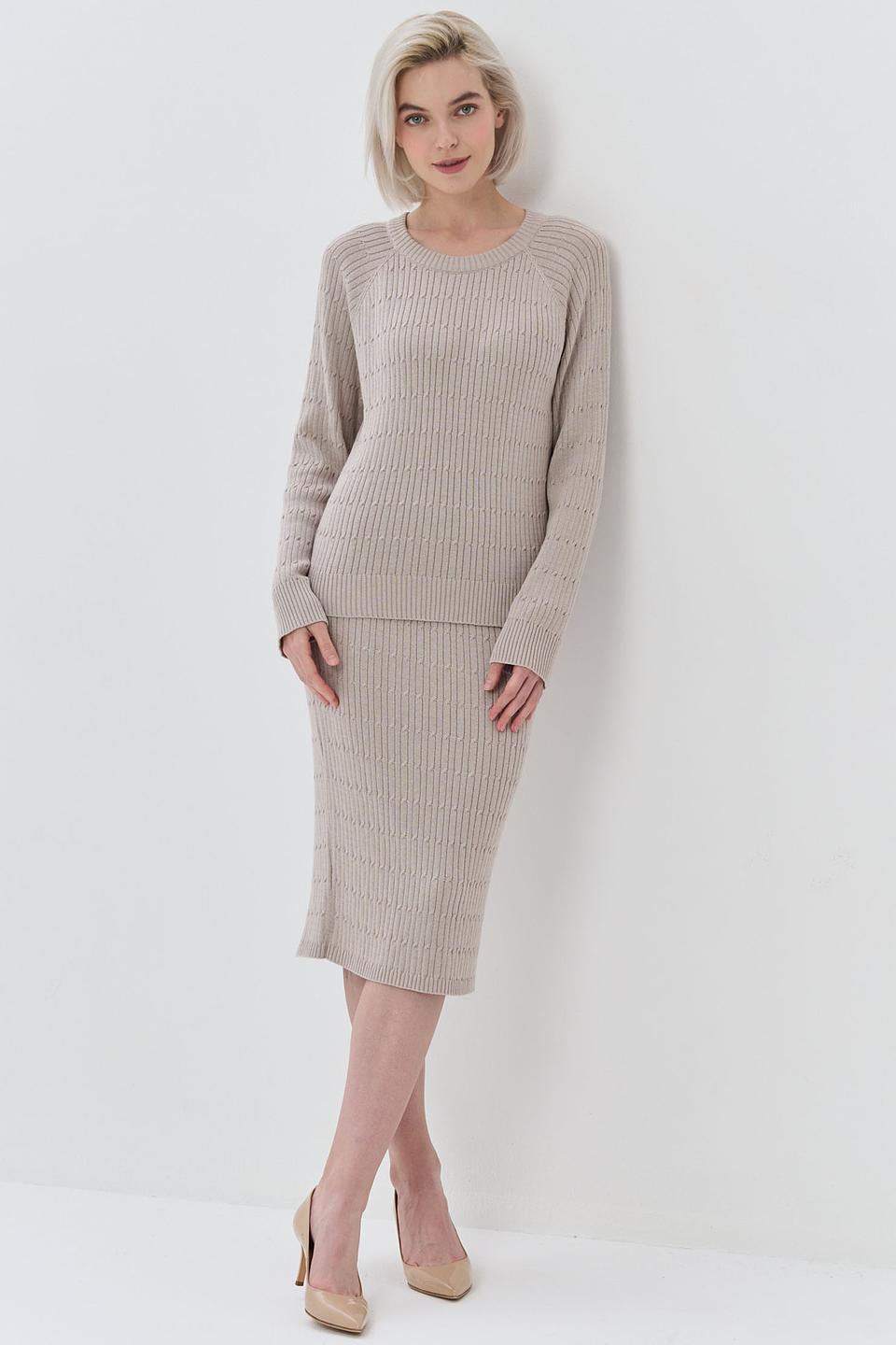 Костюм BE YOU вязаный бежевый