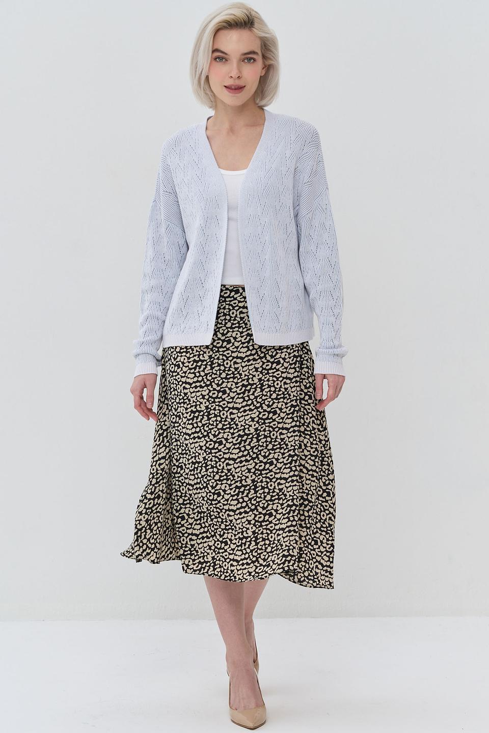 Кардиган NEWVAY вязаный голубой