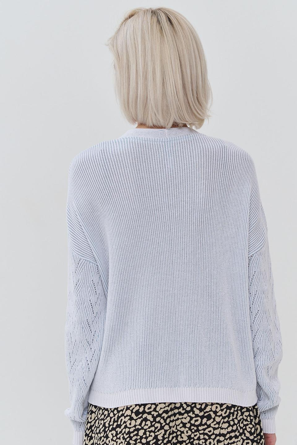 Кардиган NEWVAY вязаный голубой